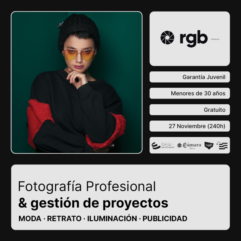 Fotografia profesional y gestión de proyectos 27 NOV